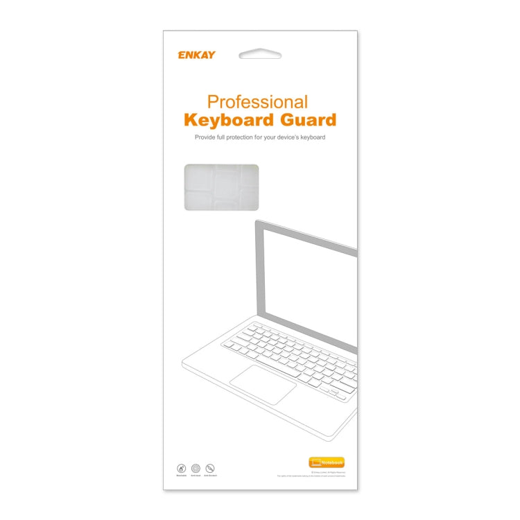 ENKAY Pellicola protettiva per tastiera per laptop ultra sottile e morbida in TPU per MacBook Pro 14,2 pollici A2442 / Pro 16,2 pollici A2485, US Version, EU Version