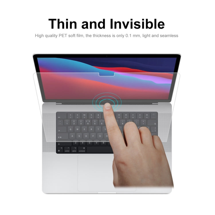 ENKAY Clear HD PET Proteggi schermo per laptop, For MacBook Pro 14.2 inch A2442, For MacBook Pro 16.2 inch A2485/A2880 2023