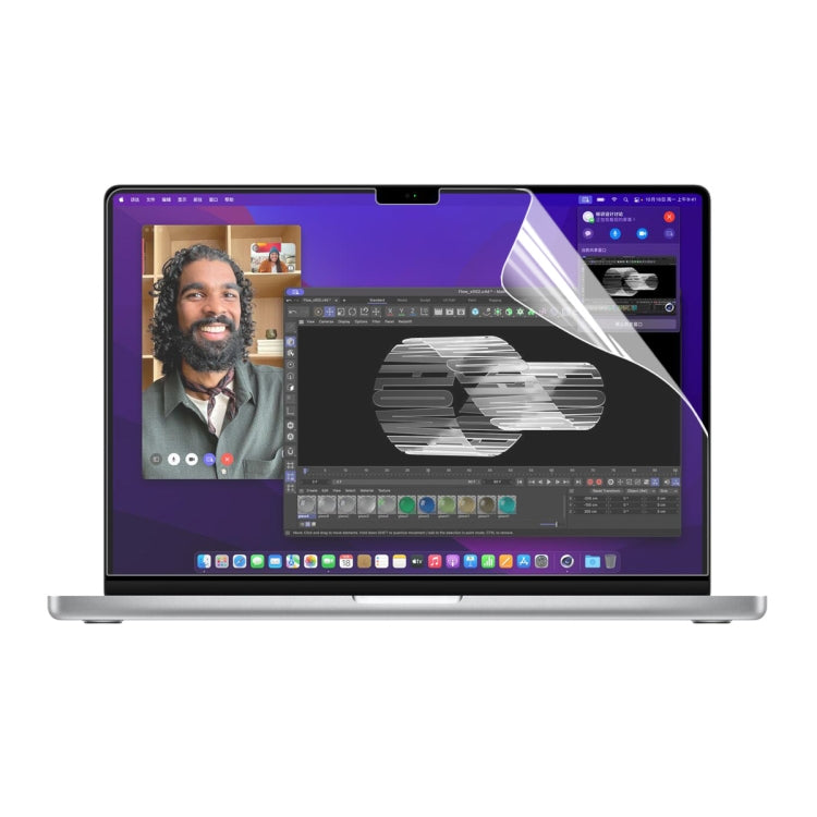 ENKAY Clear HD PET Proteggi schermo per laptop, For MacBook Pro 14.2 inch A2442, For MacBook Pro 16.2 inch A2485/A2880 2023