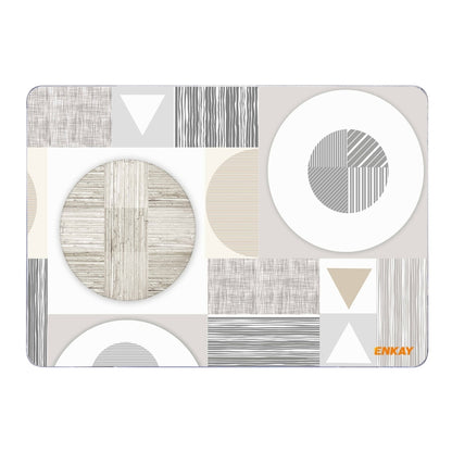 ENKAY Hat-Prince Geometry Pattern Laotop Custodia protettiva in cristallo per MacBook Pro 16 pollici A2141, For MacBook Pro 16 inch A2141