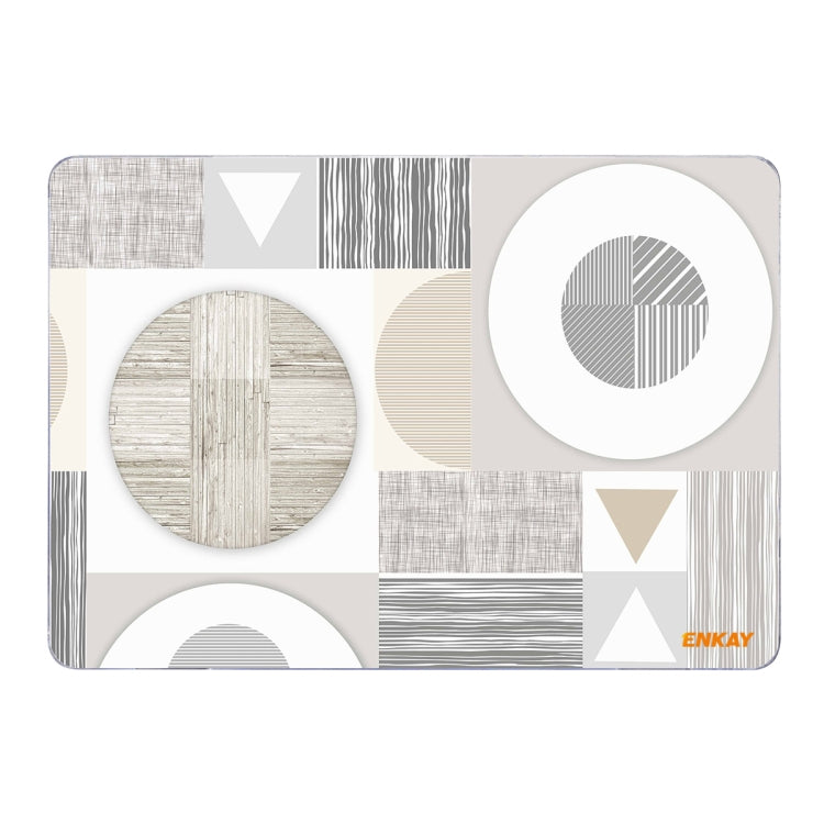 ENKAY Hat-Prince Geometry Pattern Laotop Custodia protettiva in cristallo per MacBook Pro 14,2 pollici A2442 2021, For MacBook Pro 14.2 inch A2442 2021/A2779 2023/14 inch A3434 2025 (M5), For MacBook Pro 14.2 inch A2442 2021/A2779 2023