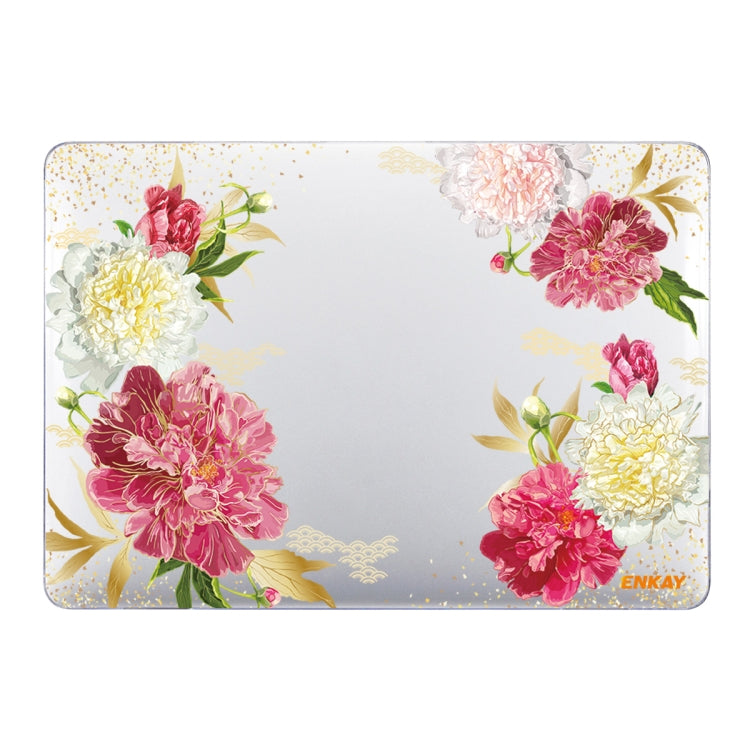 ENKAY Flower Series Pattern Laotop Custodia protettiva in cristallo per MacBook Pro 13,3 pollici A1706 / A1708 / A1989 / A2159, For MacBook Pro 13.3 inch A1706 / A1708 / A1989 / A2159