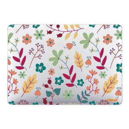 ENKAY Flower Series Pattern Laotop Custodia protettiva in cristallo per MacBook Pro 16,2 pollici A2485 2021, For MacBook Pro 16.2 inch A2485 2021/A2880 2023