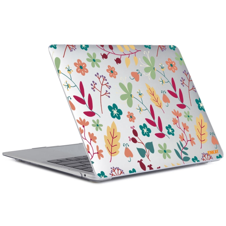 ENKAY Flower Series Pattern Laotop Custodia protettiva in cristallo per MacBook Pro 16,2 pollici A2485 2021, For MacBook Pro 16.2 inch A2485 2021/A2880 2023