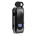 Cavo retrattile K55 BT5.2 Auricolare sportivo singolo in-ear intelligente