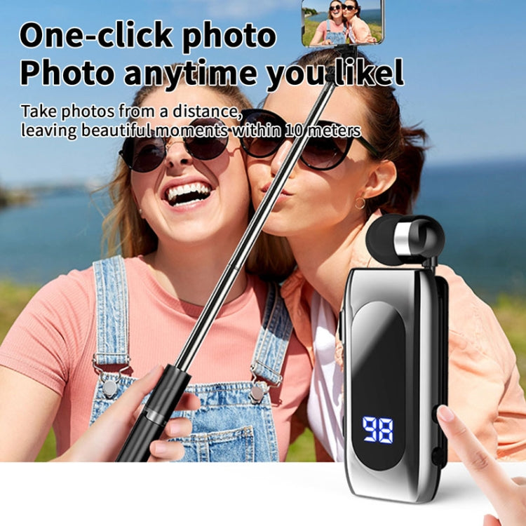 Cavo retrattile K55 BT5.2 Auricolare sportivo singolo in-ear intelligente