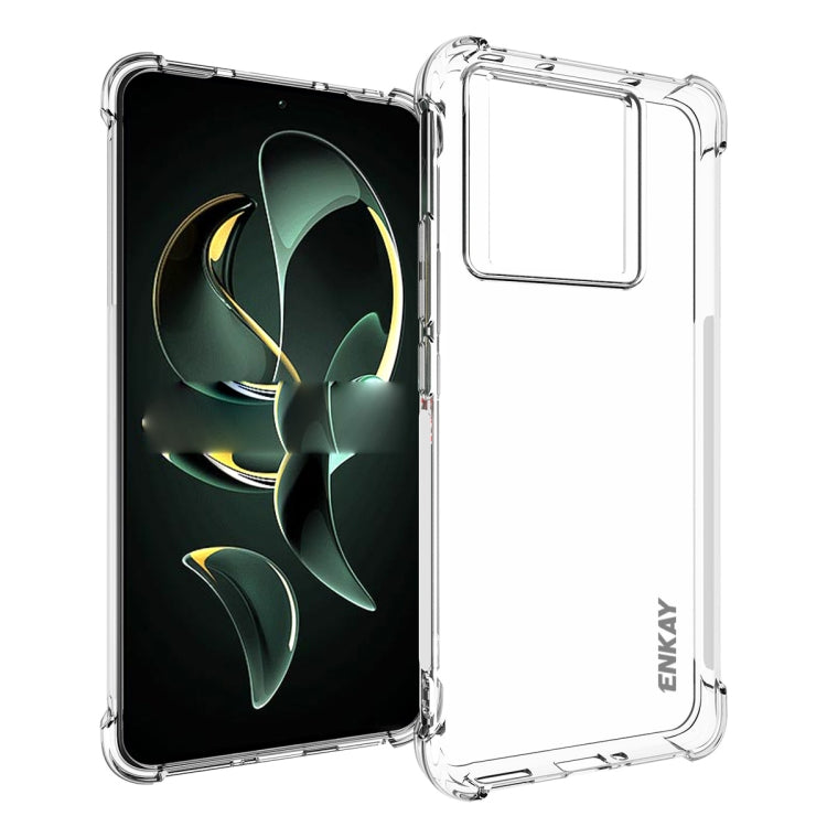 ENKAY Hat-Prince Custodia per telefono antiurto in TPU trasparente, For Xiaomi 15 Pro, For Xiaomi 15, For Xiaomi 14T Pro 5G, For Xiaomi 14T 5G, For Xiaomi Redmi 14C 4G, For Redmi K70 Ultra, For Redmi Note 13R 5G, For Redmi Turbo 3 5G, For Xiaomi Redmi ...
