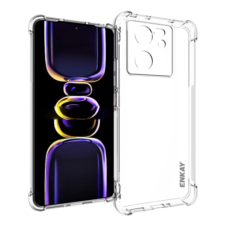 ENKAY Hat-Prince Custodia per telefono antiurto in TPU trasparente, For Xiaomi 15 Pro, For Xiaomi 15, For Xiaomi 14T Pro 5G, For Xiaomi 14T 5G, For Xiaomi Redmi 14C 4G, For Redmi K70 Ultra, For Redmi Note 13R 5G, For Redmi Turbo 3 5G, For Xiaomi Redmi ...