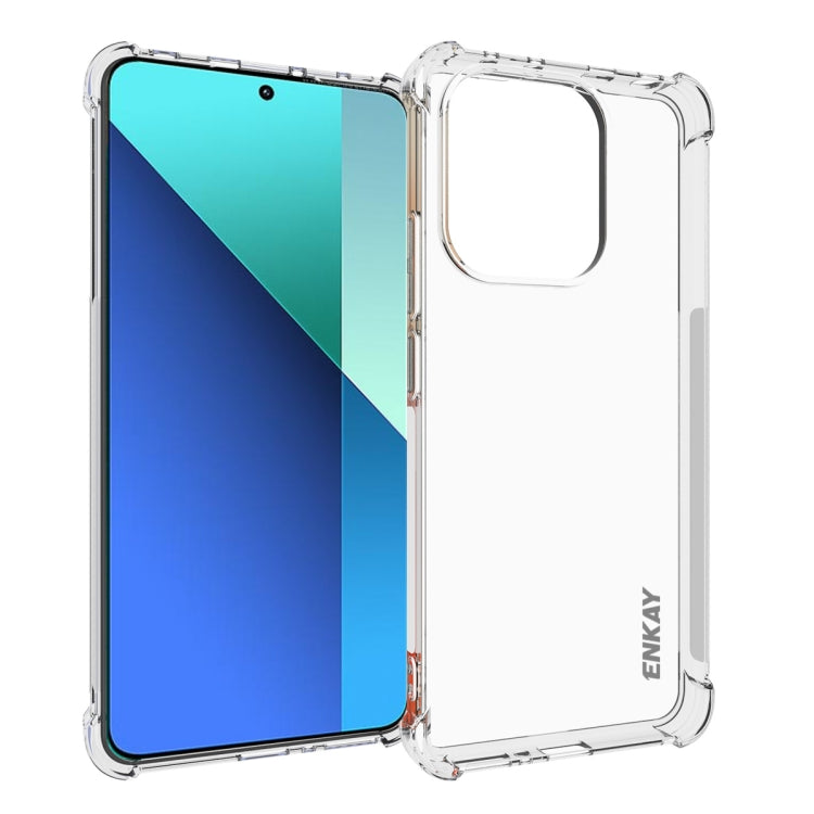 ENKAY Hat-Prince Custodia per telefono antiurto in TPU trasparente, For Xiaomi 15 Pro, For Xiaomi 15, For Xiaomi 14T Pro 5G, For Xiaomi 14T 5G, For Xiaomi Redmi 14C 4G, For Redmi K70 Ultra, For Redmi Note 13R 5G, For Redmi Turbo 3 5G, For Xiaomi Redmi ...