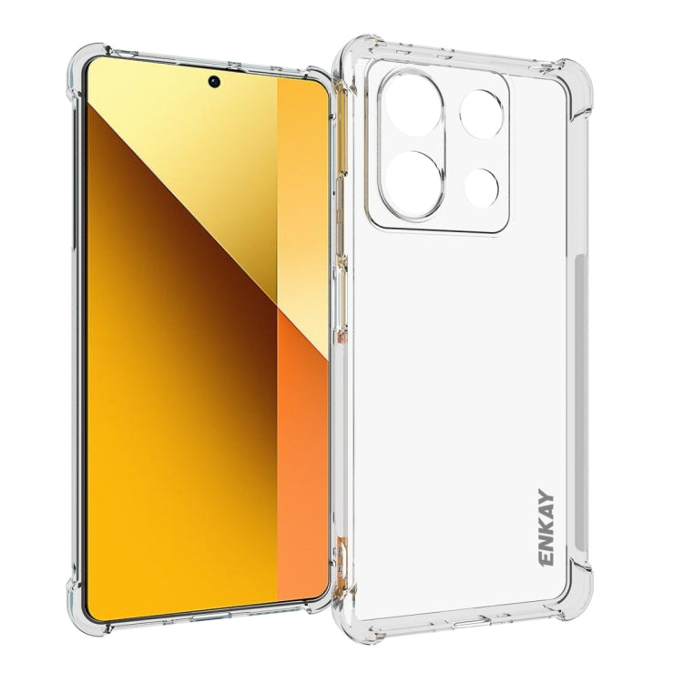 ENKAY Hat-Prince Custodia per telefono antiurto in TPU trasparente, For Xiaomi 15 Pro, For Xiaomi 15, For Xiaomi 14T Pro 5G, For Xiaomi 14T 5G, For Xiaomi Redmi 14C 4G, For Redmi K70 Ultra, For Redmi Note 13R 5G, For Redmi Turbo 3 5G, For Xiaomi Redmi ...