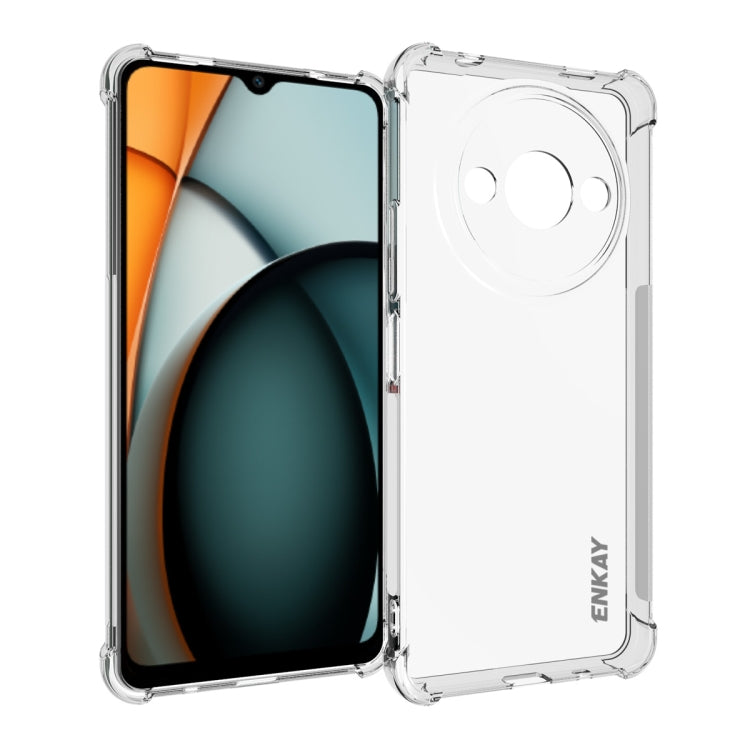 ENKAY Hat-Prince Custodia per telefono antiurto in TPU trasparente, For Redmi A5 4G 171.7mm, For Redmi Note 14S 4G, For Redmi Note14 4G 164.84mm, For Xiaomi 15 Ultra, For Xiaomi Poco X7 Pro 5G, For Xiaomi Poco M7 Pro 5G, For Redmi Note 14 Pro 4G�������...