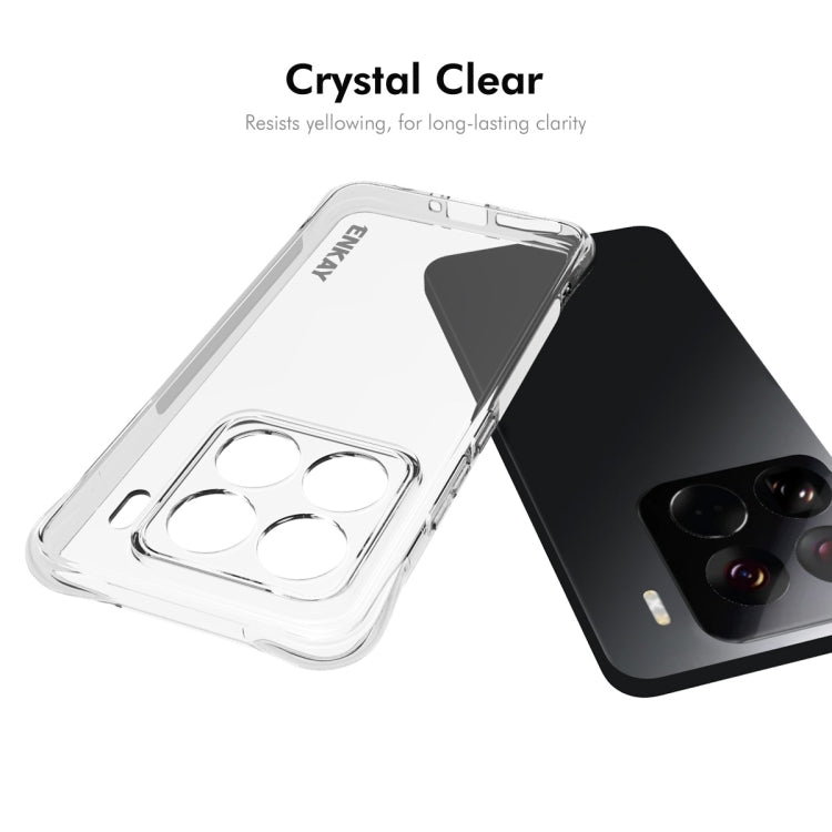 ENKAY Hat-Prince Custodia per telefono antiurto in TPU trasparente, For Xiaomi 15 Pro, For Xiaomi 15, For Xiaomi 14T Pro 5G, For Xiaomi 14T 5G, For Xiaomi Redmi 14C 4G, For Redmi K70 Ultra, For Redmi Note 13R 5G, For Redmi Turbo 3 5G, For Xiaomi Redmi ...