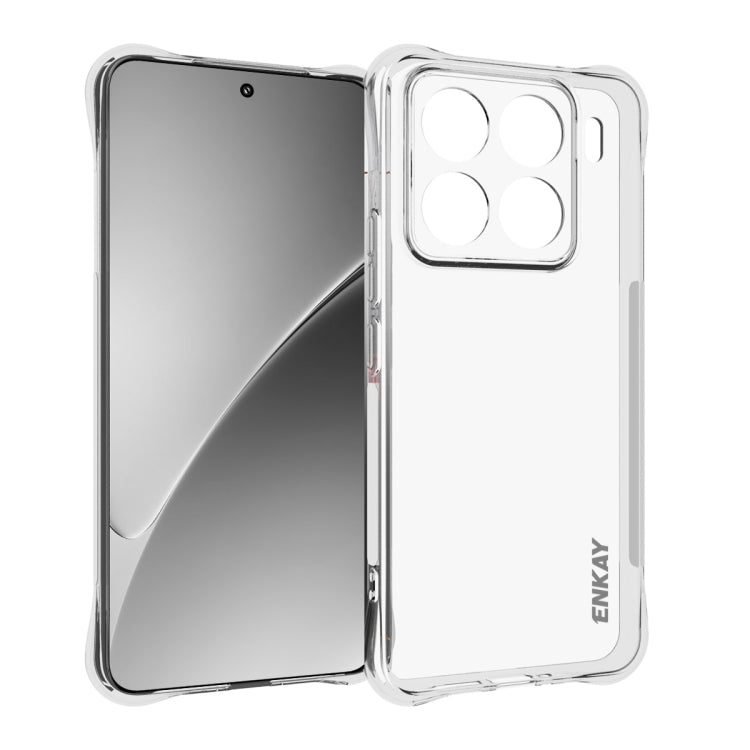 ENKAY Hat-Prince Custodia per telefono antiurto in TPU trasparente, For Xiaomi 15 Pro, For Xiaomi 15, For Xiaomi 14T Pro 5G, For Xiaomi 14T 5G, For Xiaomi Redmi 14C 4G, For Redmi K70 Ultra, For Redmi Note 13R 5G, For Redmi Turbo 3 5G, For Xiaomi Redmi ...