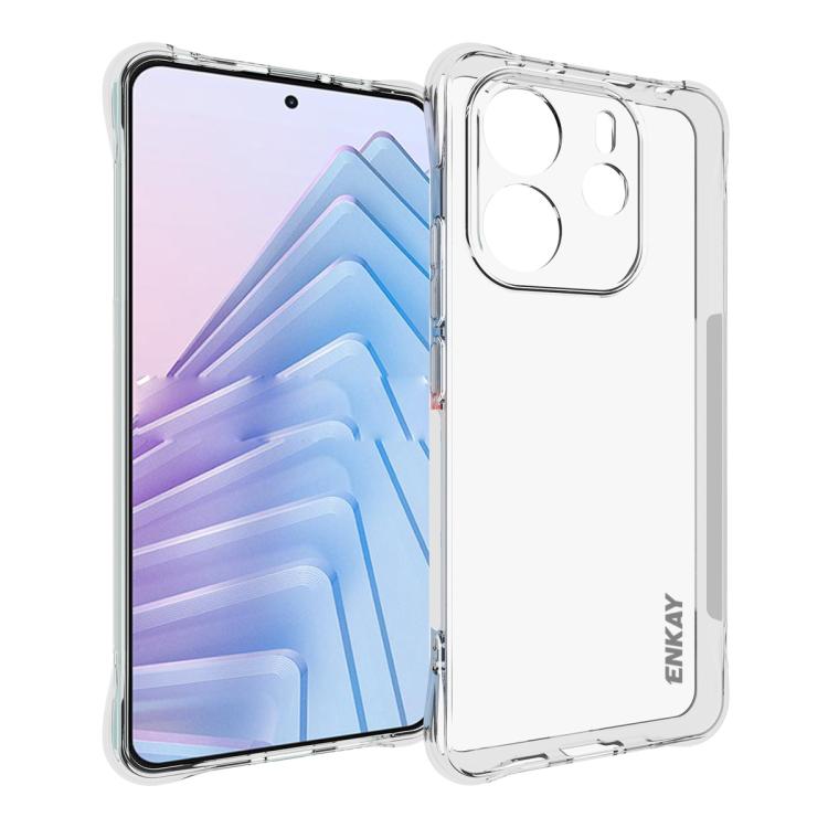 ENKAY Hat-Prince Custodia per telefono antiurto in TPU trasparente, For Xiaomi 17T Pro5G, For Redmi 15a 5G, For Xiaomi 17T, For Xiaomi 17 Ultra, For Redmi Note 15 Pro 4G Global 163.2mm, For Redmi K90, For Redmi K90 Pro Max                              ...