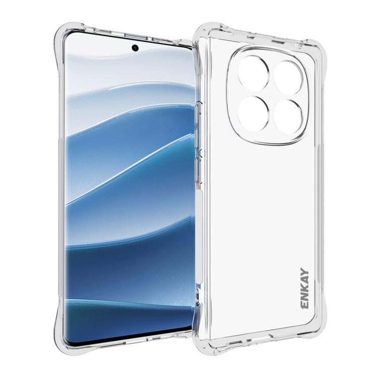 ENKAY Hat-Prince Custodia per telefono antiurto in TPU trasparente, For Redmi A5 4G 171.7mm, For Redmi Note 14S 4G, For Redmi Note14 4G 164.84mm, For Xiaomi 15 Ultra, For Xiaomi Poco X7 Pro 5G, For Xiaomi Poco M7 Pro 5G, For Redmi Note 14 Pro 4G�������...