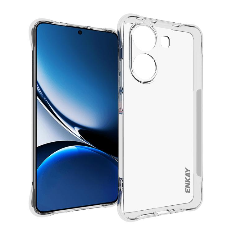 ENKAY Hat-Prince Custodia per telefono antiurto in TPU trasparente, For Xiaomi 17T Pro5G, For Redmi 15a 5G, For Xiaomi 17T, For Xiaomi 17 Ultra, For Redmi Note 15 Pro 4G Global 163.2mm, For Redmi K90, For Redmi K90 Pro Max                              ...