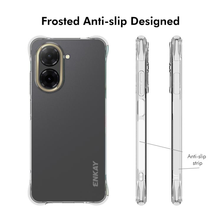 ENKAY Hat-Prince Custodia per telefono antiurto in TPU trasparente, For Redmi A5 4G 171.7mm, For Redmi Note 14S 4G, For Redmi Note14 4G 164.84mm, For Xiaomi 15 Ultra, For Xiaomi Poco X7 Pro 5G, For Xiaomi Poco M7 Pro 5G, For Redmi Note 14 Pro 4G�������...