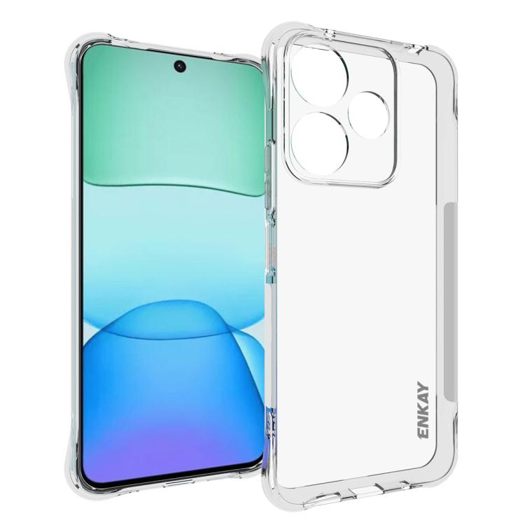 ENKAY Hat-Prince Custodia per telefono antiurto in TPU trasparente, For Xiaomi 17T Pro5G, For Redmi 15a 5G, For Xiaomi 17T, For Xiaomi 17 Ultra, For Redmi Note 15 Pro 4G Global 163.2mm, For Redmi K90, For Redmi K90 Pro Max                              ...