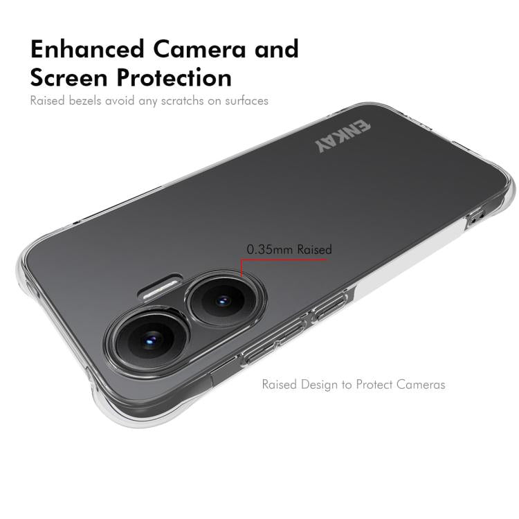 ENKAY Hat-Prince Custodia per telefono antiurto in TPU trasparente, For Xiaomi Poco F7 5G, For Redmi 13X 4G, For Redmi A5 4G 171.7mm, For Redmi Note 14S 4G, For Redmi Note14 4G 164.84mm, For Xiaomi 15 Ultra, For Xiaomi Poco X7 Pro 5G�������������������...