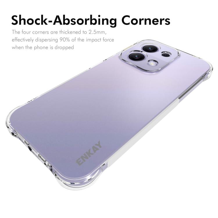 ENKAY Hat-Prince Custodia per telefono antiurto in TPU trasparente, For Redmi 15C 5G / 4G EU 173mm, For Xiaomi Poco M7 Plus 5G / M7 4G 169mm, Redmi 15 5G Global / 15 4G SEA 169.5mm, For Redmi 15 5G / 4G EU 171mm, For Redmi 15C 5G / 4G Global 171mm