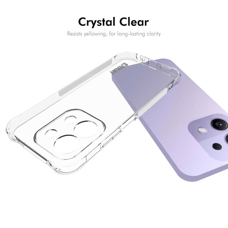 ENKAY Hat-Prince Custodia per telefono antiurto in TPU trasparente, For Redmi 15C 5G / 4G EU 173mm, For Xiaomi Poco M7 Plus 5G / M7 4G 169mm, Redmi 15 5G Global / 15 4G SEA 169.5mm, For Redmi 15 5G / 4G EU 171mm, For Redmi 15C 5G / 4G Global 171mm