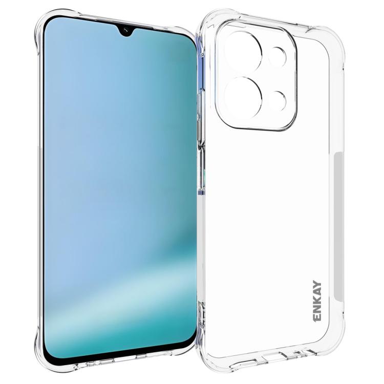 ENKAY Hat-Prince Custodia per telefono antiurto in TPU trasparente, For Redmi 15C 5G / 4G EU 173mm, For Xiaomi Poco M7 Plus 5G / M7 4G 169mm, Redmi 15 5G Global / 15 4G SEA 169.5mm, For Redmi 15 5G / 4G EU 171mm, For Redmi 15C 5G / 4G Global 171mm