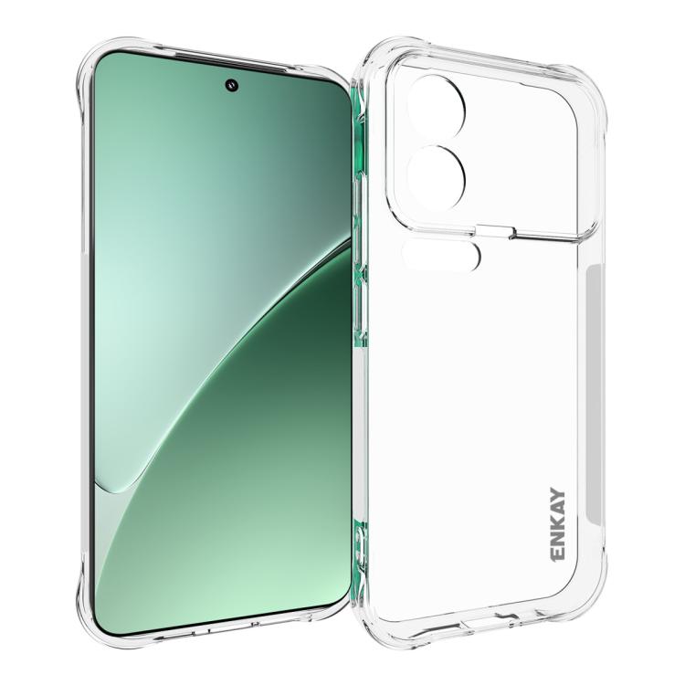 ENKAY Hat-Prince Custodia per telefono antiurto in TPU trasparente, For Xiaomi 17T Pro5G, For Redmi 15a 5G, For Xiaomi 17T, For Xiaomi 17 Ultra, For Redmi Note 15 Pro 4G Global 163.2mm, For Redmi K90, For Redmi K90 Pro Max                              ...