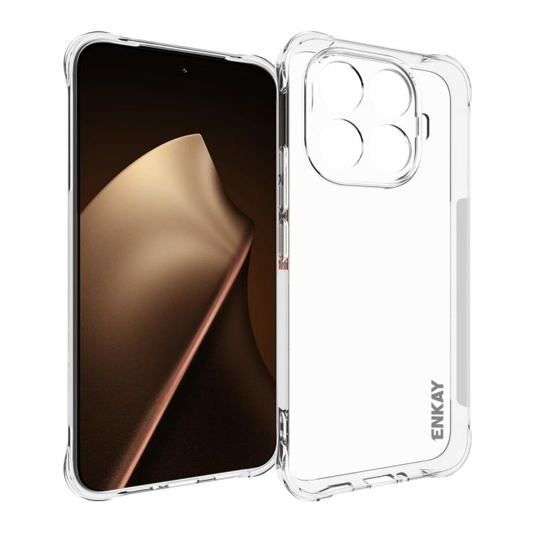 ENKAY Hat-Prince Custodia per telefono antiurto in TPU trasparente, For Xiaomi 17T Pro5G, For Redmi 15a 5G, For Xiaomi 17T, For Xiaomi 17 Ultra, For Redmi Note 15 Pro 4G Global 163.2mm, For Redmi K90, For Redmi K90 Pro Max                              ...