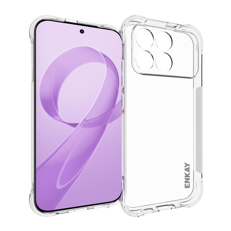 ENKAY Hat-Prince Custodia per telefono antiurto in TPU trasparente, For Xiaomi 17T Pro5G, For Redmi 15a 5G, For Xiaomi 17T, For Xiaomi 17 Ultra, For Redmi Note 15 Pro 4G Global 163.2mm, For Redmi K90, For Redmi K90 Pro Max                              ...