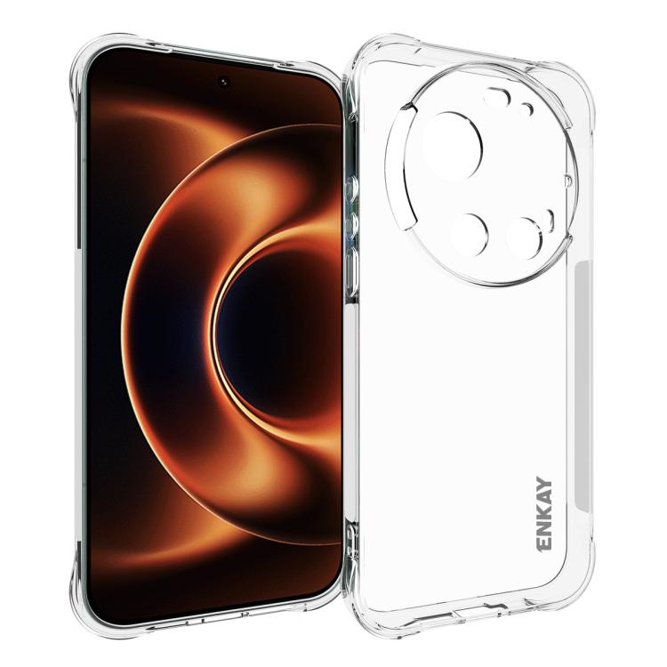ENKAY Hat-Prince Custodia per telefono antiurto in TPU trasparente, For Xiaomi 17T Pro5G, For Redmi 15a 5G, For Xiaomi 17T, For Xiaomi 17 Ultra, For Redmi Note 15 Pro 4G Global 163.2mm, For Redmi K90, For Redmi K90 Pro Max                              ...