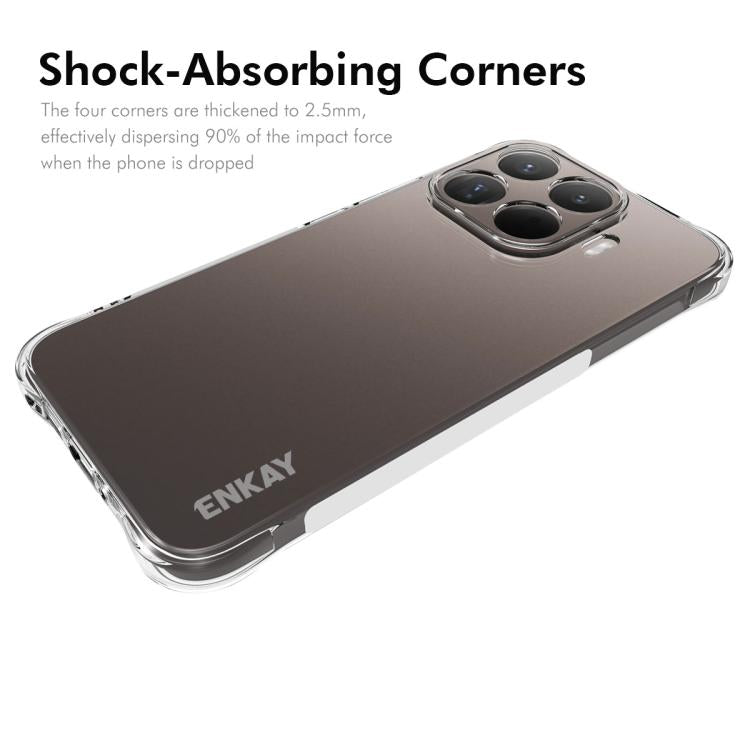 ENKAY Hat-Prince Custodia per telefono antiurto in TPU trasparente, For Xiaomi 17T Pro5G, For Redmi 15a 5G, For Xiaomi 17T, For Xiaomi 17 Ultra, For Redmi Note 15 Pro 4G Global 163.2mm, For Redmi K90, For Redmi K90 Pro Max                              ...