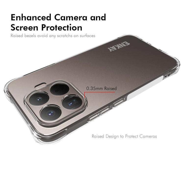 ENKAY Hat-Prince Custodia per telefono antiurto in TPU trasparente, For Xiaomi 17T Pro5G, For Redmi 15a 5G, For Xiaomi 17T, For Xiaomi 17 Ultra, For Redmi Note 15 Pro 4G Global 163.2mm, For Redmi K90, For Redmi K90 Pro Max                              ...