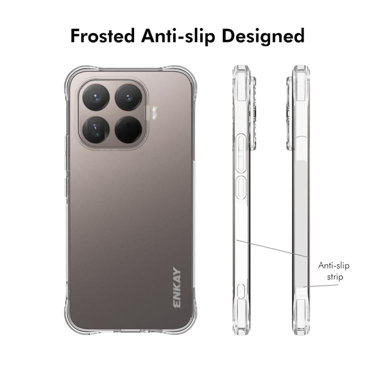 ENKAY Hat-Prince Custodia per telefono antiurto in TPU trasparente, For Xiaomi 17T Pro5G, For Redmi 15a 5G, For Xiaomi 17T, For Xiaomi 17 Ultra, For Redmi Note 15 Pro 4G Global 163.2mm, For Redmi K90, For Redmi K90 Pro Max                              ...
