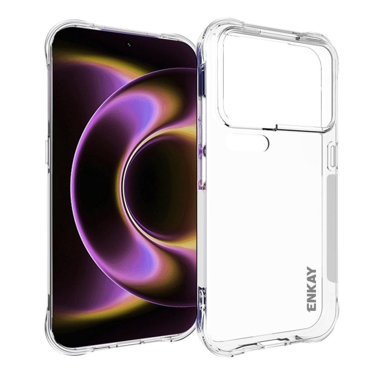 ENKAY Hat-Prince Custodia per telefono antiurto in TPU trasparente, For Xiaomi 18 Pro Max 5G, For Xiaomi 18 Pro 5G, For Redmi Note 17 Pro 5G Global 163.5mm, For Xiaomi Poco M8 Power 5G, For Xiaomi Poco F9 Ultra 5G, For Xiaomi Poco F9 Pro 5G            ...