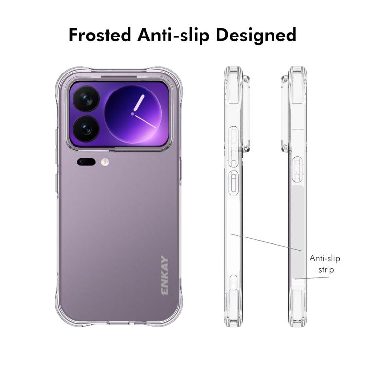 ENKAY Hat-Prince Custodia per telefono antiurto in TPU trasparente, For Xiaomi 18 Pro Max 5G, For Xiaomi 18 Pro 5G, For Redmi Note 17 Pro 5G Global 163.5mm, For Xiaomi Poco M8 Power 5G, For Xiaomi Poco F9 Ultra 5G, For Xiaomi Poco F9 Pro 5G            ...