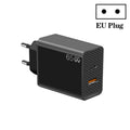 Adattatore per notebook GaN PD48W Type-C PD3.0 + USB3.0 per Apple MacBook Series ， Spina europea, EU Plug