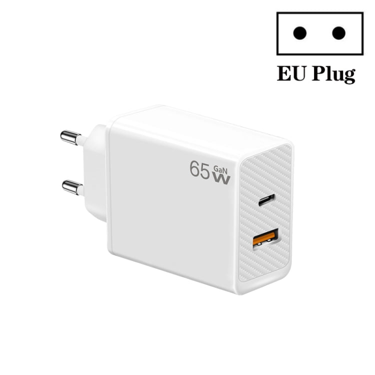 Adattatore per notebook GaN PD48W Type-C PD3.0 + USB3.0 per Apple MacBook Series ， Spina europea, EU Plug