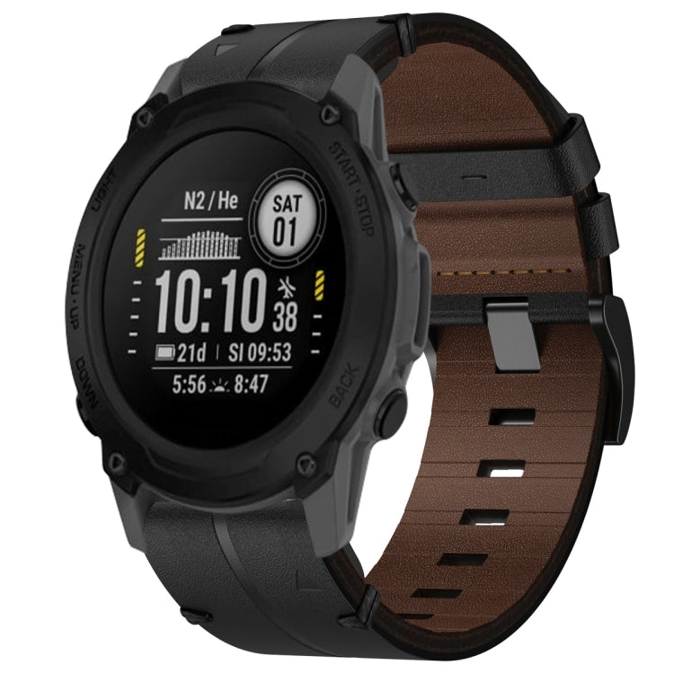 Cinturino per orologio in pelle da 22 mm, For Garmin Forerunner 955, For Garmin Descent G1, For Garmin Descent G1 Solar, For Garmin  Instinct 2 Solar, For Garmin Instinct 2, For Garmin EPIX Gen 2, For Garmin Fenix 7, For Garmin Fenix 7 Solar           ...