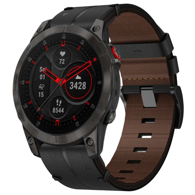 Cinturino per orologio in pelle da 22 mm, For Garmin Forerunner 955, For Garmin Descent G1, For Garmin Descent G1 Solar, For Garmin  Instinct 2 Solar, For Garmin Instinct 2, For Garmin EPIX Gen 2, For Garmin Fenix 7, For Garmin Fenix 7 Solar           ...