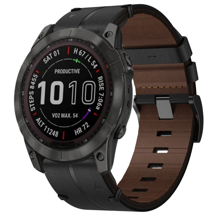 Cinturino per orologio in pelle da 22 mm, For Garmin Forerunner 955, For Garmin Descent G1, For Garmin Descent G1 Solar, For Garmin  Instinct 2 Solar, For Garmin Instinct 2, For Garmin EPIX Gen 2, For Garmin Fenix 7, For Garmin Fenix 7 Solar           ...