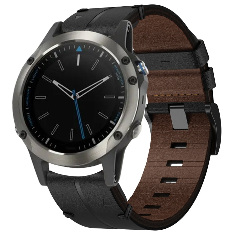 Cinturino per orologio in pelle da 22 mm, For Garmin Forerunner 955, For Garmin Descent G1, For Garmin Descent G1 Solar, For Garmin  Instinct 2 Solar, For Garmin Instinct 2, For Garmin EPIX Gen 2, For Garmin Fenix 7, For Garmin Fenix 7 Solar�����������...