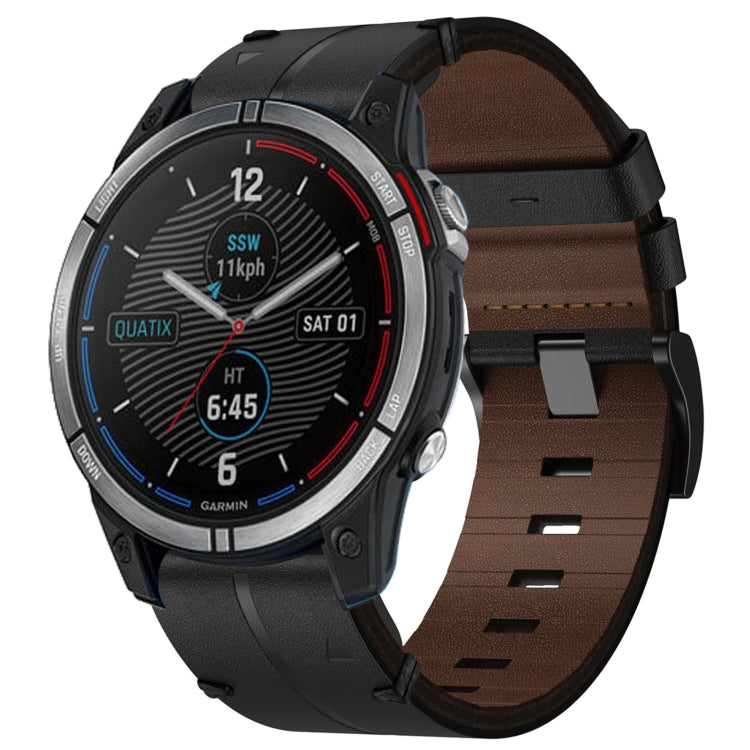 Cinturino per orologio in pelle da 22 mm, For Garmin Approach S62, For Garmin Fenix 6 Pro GPS, For Garmin Fenix 5, For Garmin Fenix 5 Plus, For Garmin Instinct, For Garmin Fenix 6 GPS, For Garmin Fenix 6 Sapphire GPS, For Garmin Forerunner 945���������...