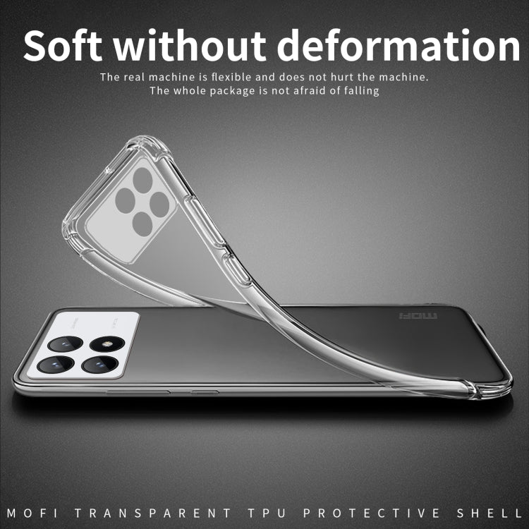 Custodia per telefono in TPU ultrasottile serie MOFI Ming, For Xiaomi Redmi K70 / K70 Pro, For Xiaomi Redmi 12R / Note 12R, For Xiaomi Redmi 12, For Xiaomi Civi 3