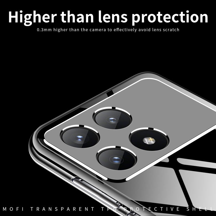 Custodia per telefono in TPU ultrasottile serie MOFI Ming, For Xiaomi Redmi K70 / K70 Pro, For Xiaomi Redmi 12R / Note 12R, For Xiaomi Redmi 12, For Xiaomi Civi 3