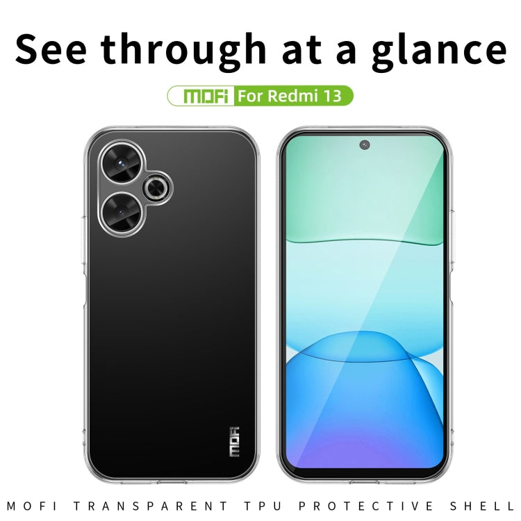 Custodia per telefono in TPU ultrasottile serie MOFI Ming, For Xiaomi Redmi 13, ForXiaomi Redmi Turbo 3, For Xiaomi Civi 4 Pro, For Xiaomi Redmi Note 13 Pro 4G, For Xiaomi Redmi 13C 5G, For Xiaomi Redmi Note 13R Pro, For Xiaomi 14 Ultra, For Xiaomi 14 ...