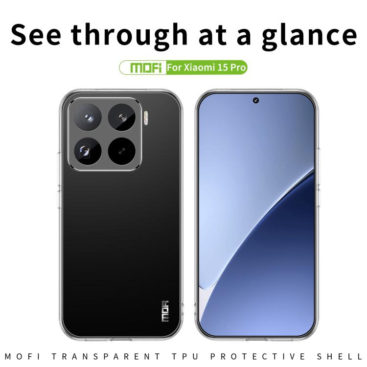 Custodia per telefono in TPU ultrasottile serie MOFI Ming, For Xiaomi 17T, For Redmi Turbo 5 Max / Poco X8 Pro Max 5G, For Redmi Note 15 Pro+ 5G Global 163.3mm, For Redmi Note 15 4G / 5G Global 164mm, For Xiaomi 17 Ultra                                ...