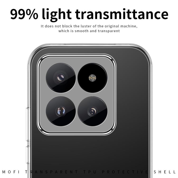 Custodia per telefono in TPU ultrasottile serie MOFI Ming, For Xiaomi 17 Max, For Xiaomi 17T Pro, For Xiaomi 17T, For Xiaomi 17 Ultra, For Xiaomi 17 Pro Max, For Redmi Note 15 Pro 5G Global 163.6mm, For Redmi Note 15 Pro 4G Global 163.2mm              ...