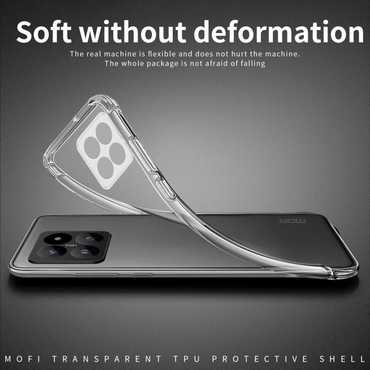 Custodia per telefono in TPU ultrasottile serie MOFI Ming, For Xiaomi 17 Max, For Xiaomi 17T Pro, For Xiaomi 17T, For Xiaomi 17 Ultra, For Xiaomi 17 Pro Max, For Redmi Note 15 Pro 5G Global 163.6mm, For Redmi Note 15 Pro 4G Global 163.2mm              ...