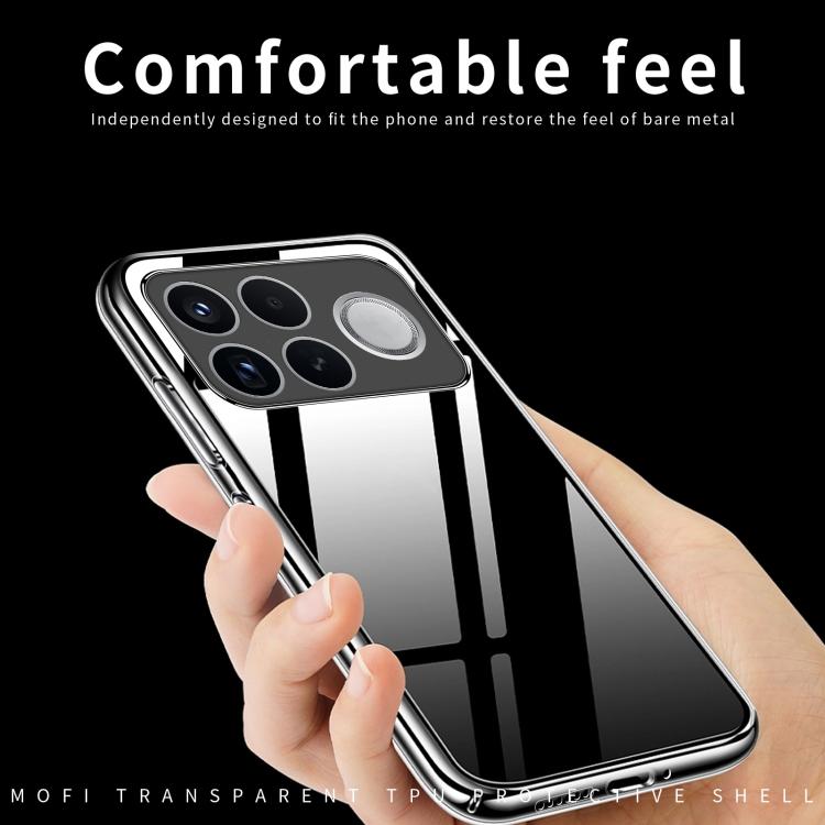 Custodia per telefono in TPU ultrasottile serie MOFI Ming, For Redmi K100 Pro Max / Poco F9 Ultra, For Xiaomi Poco F9 Pro 5G, For Xiaomi 17 Max 5G, For Xiaomi 17T Pro 5G, For Xiaomi 17T 5G, For Redmi Turbo 5 Max / Poco X8 Pro Max 5G                    ...