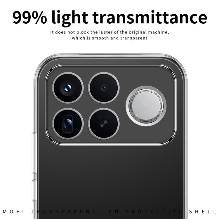 Custodia per telefono in TPU ultrasottile serie MOFI Ming, For Redmi K100 Pro Max / Poco F9 Ultra, For Xiaomi Poco F9 Pro 5G, For Xiaomi 17 Max 5G, For Xiaomi 17T Pro 5G, For Xiaomi 17T 5G, For Redmi Turbo 5 Max / Poco X8 Pro Max 5G                    ...